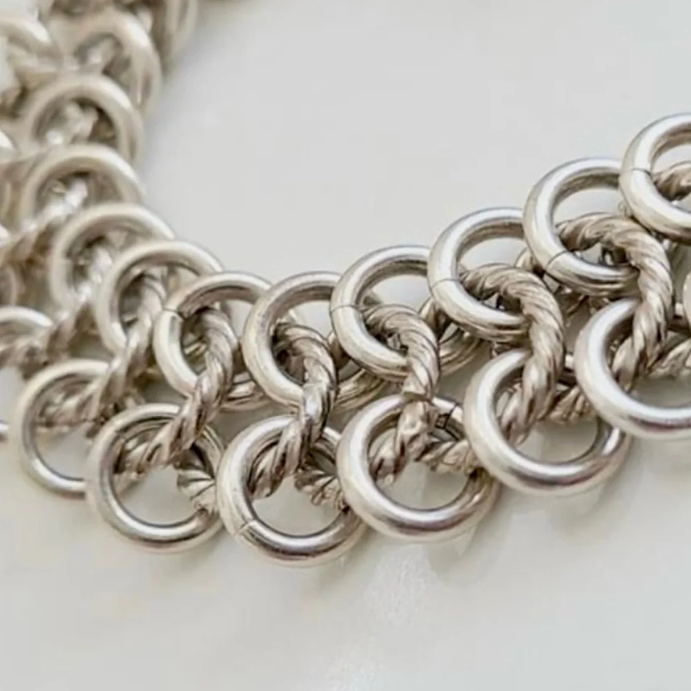 David Yurman Atlas Chainmail Bracelet With
Gold - Picture 4 of 9